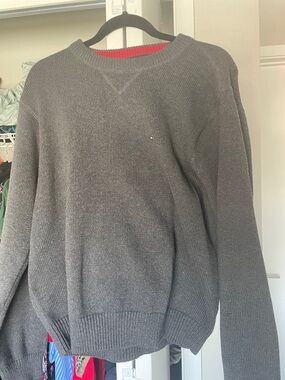 Tommy Hilfiger Men's Gray Crewneck Sweater - Casual Knit